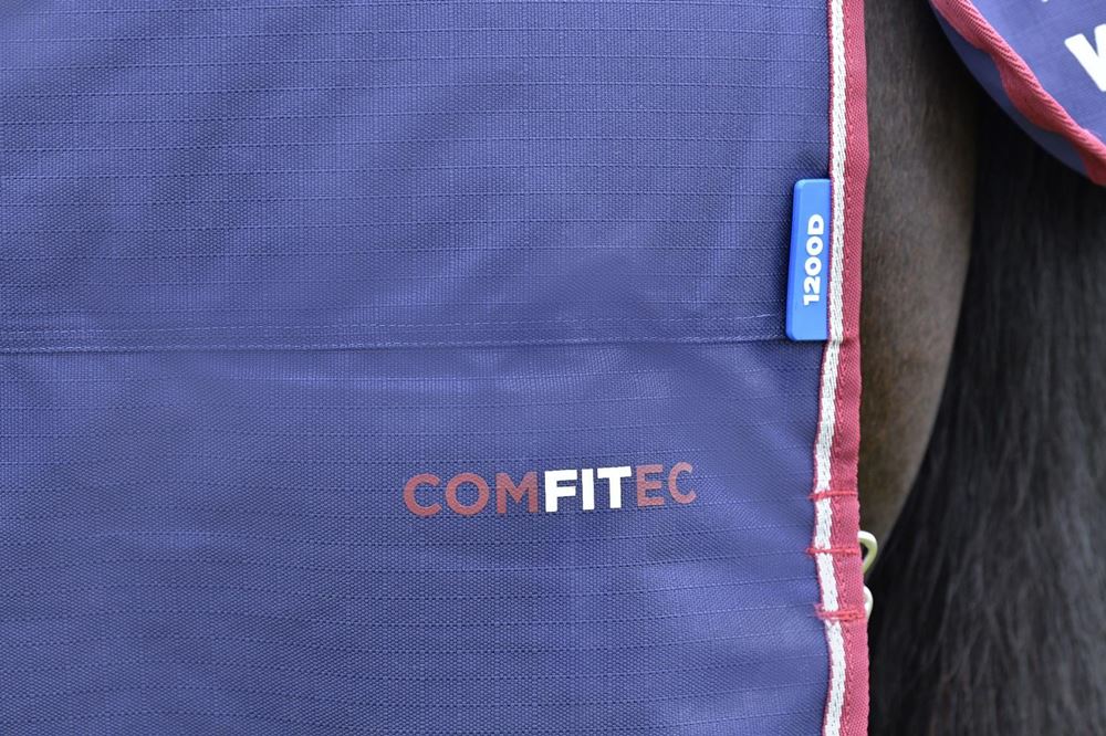 Weatherbeeta Comfitec Essential Turnout Detach-A-Neck - 50g (Navy/Burgundy)
