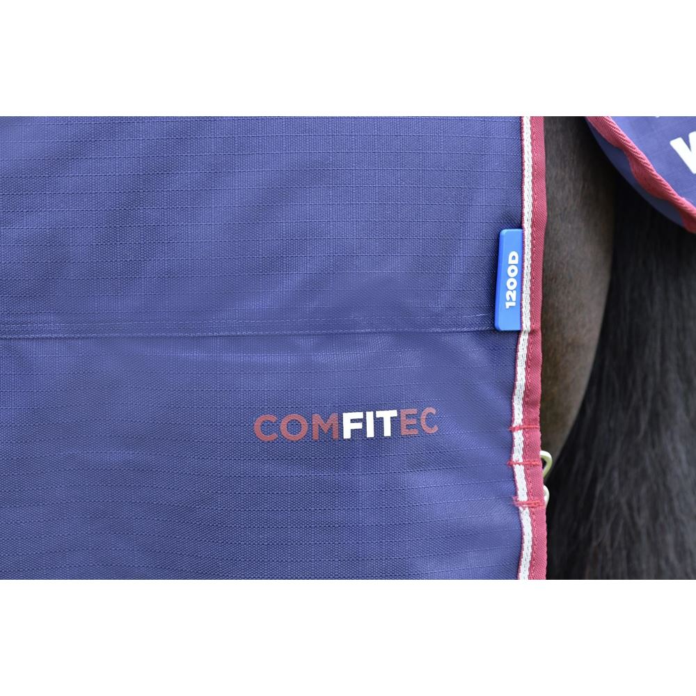 Weatherbeeta Comfitec Essential Turnout Detach-A-Neck - 50g (Navy/Burgundy)