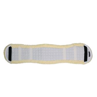 Hy Equestrian Dressage Fleece Girth Cover (White)