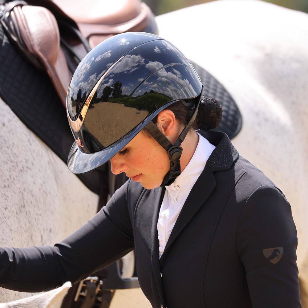 Shires Karben Alina Ellipse Riding Hat 52-54 (Black/Rose Gold)