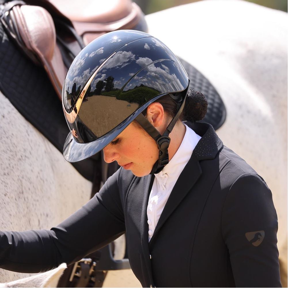 Shires Karben Alina Ellipse Riding Hat 52-54 (Black/Rose Gold)