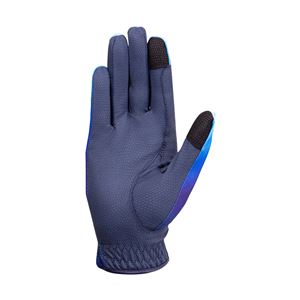 Hy Equestrian Ombre Riding Gloves - Child (Navy/Ocean)