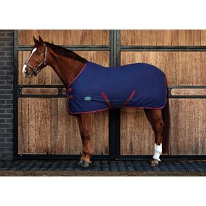 Weatherbeeta Cotton Sheet Standard Neck (Navy/Burgundy)