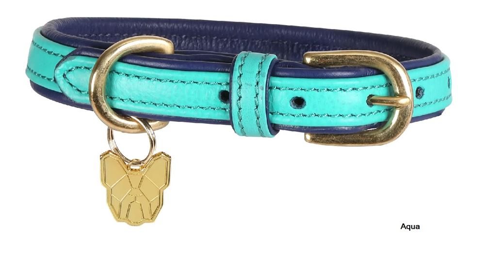Shires Digby & Fox Padded Leather Dog Collar (L)