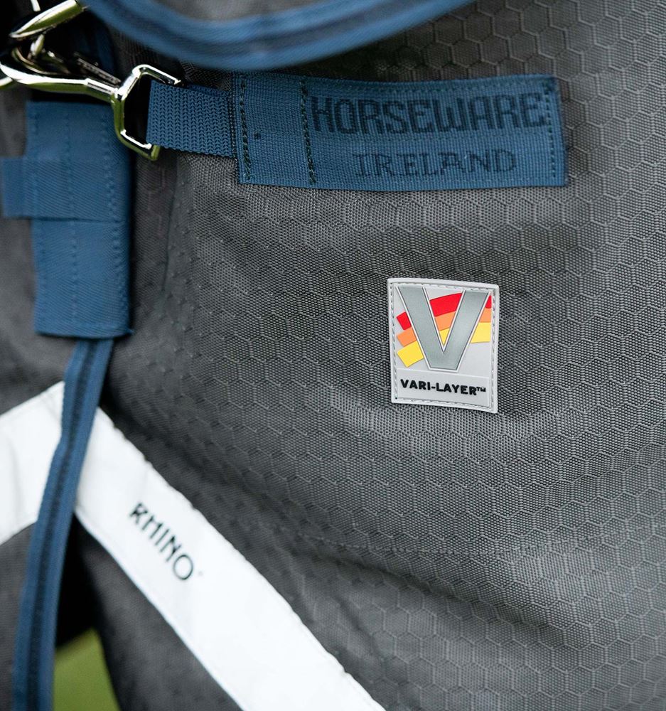 Horseware Rhino Plus HexStop Vari-Layer - 250g (Grey/Indigo & Navy) 