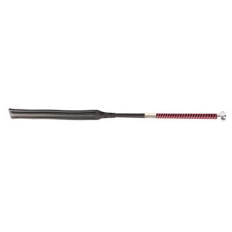 Hy Equestrian Legal Jump Bat with Braided Handle (Black/Burgundy)