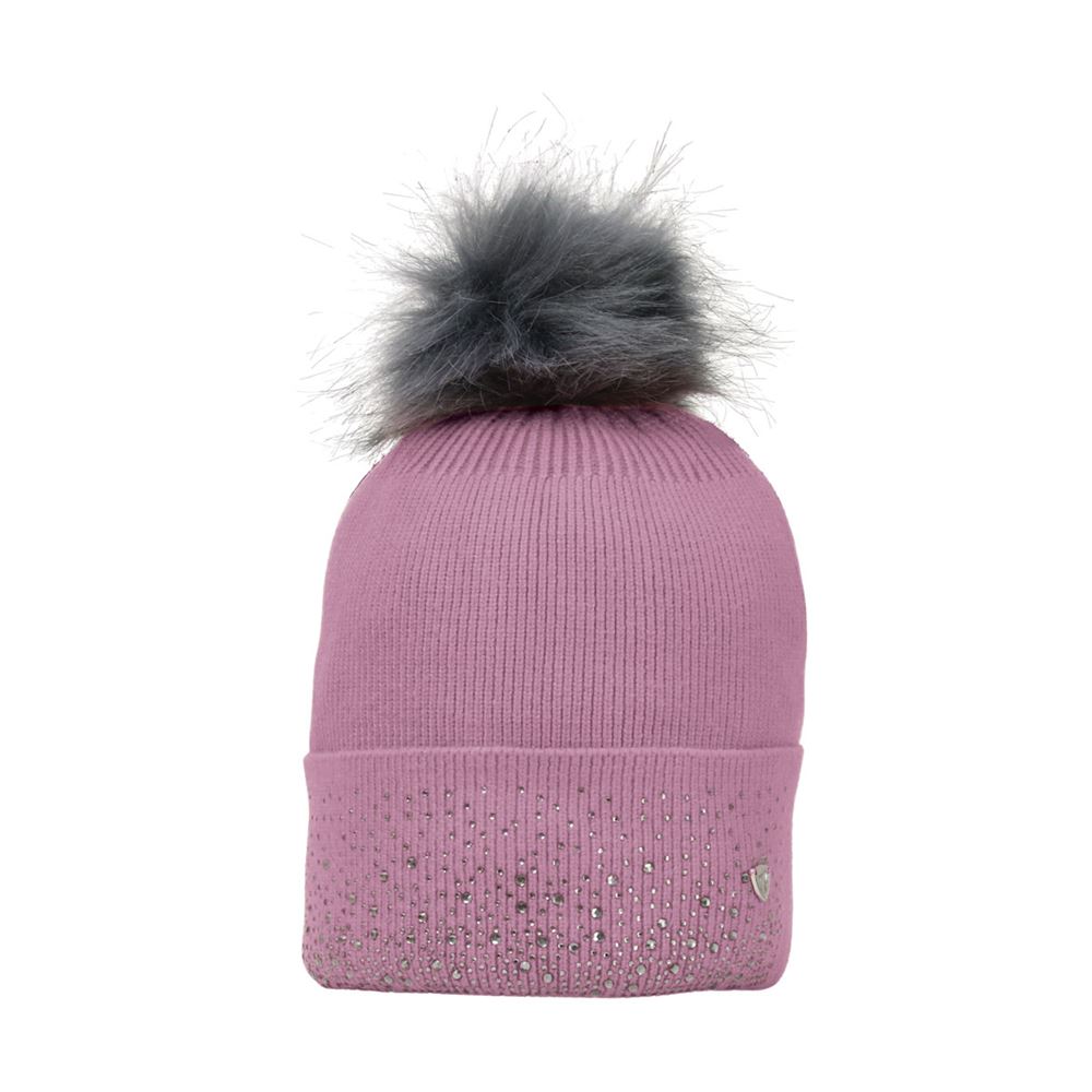 Hy Equestrian Synergy Diamante Bobble Hat (Grape)