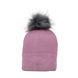 Hy Equestrian Synergy Diamante Bobble Hat (Grape)