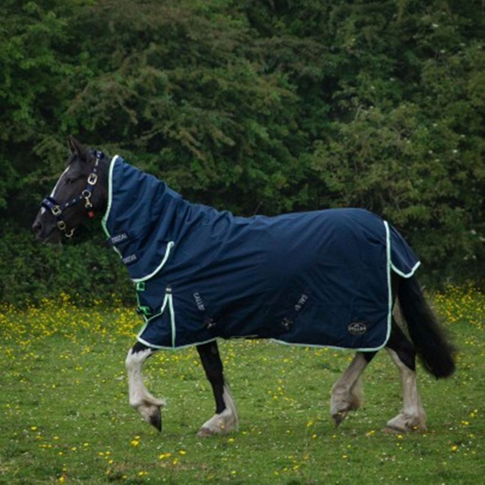 Gallop Trojan DURAPROOF Lightweight Combo Turnout Rug - 0g (Navy/Green)