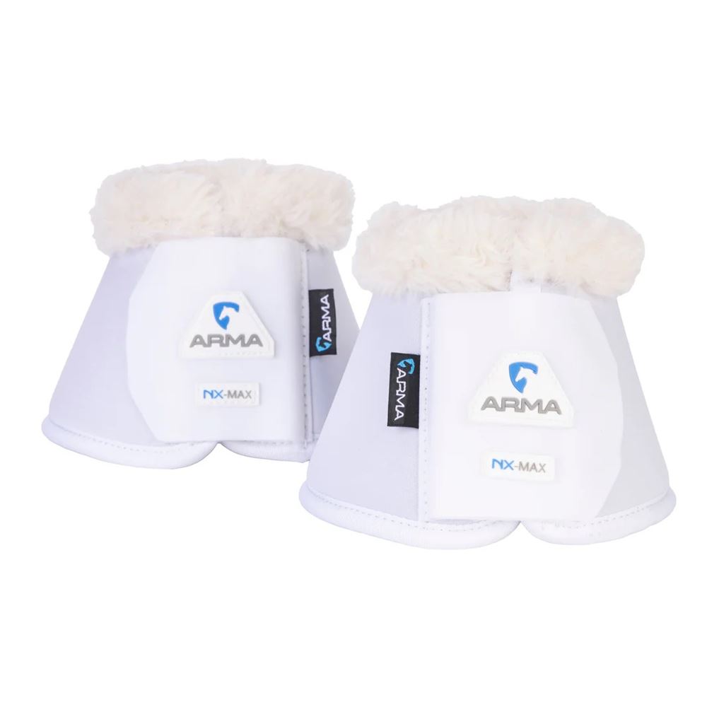 Shires ARMA NX-MAX SupaFleece Neoprene Over Reach Boots (White)