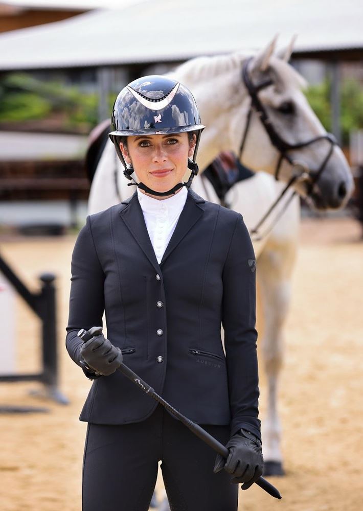 Shires Karben Alina Ellipse Riding Hat 52-54 (Black/Rose Gold)