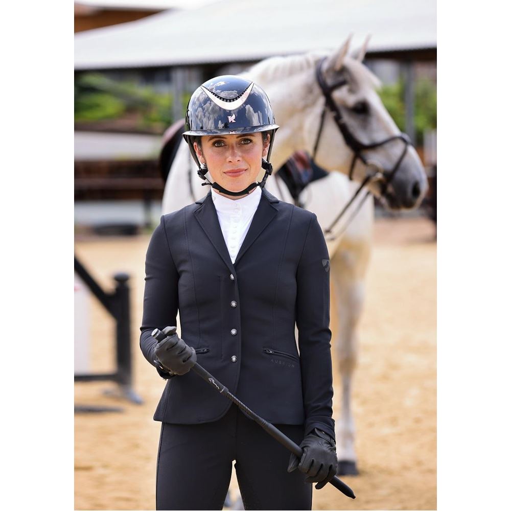 Shires Karben Alina Ellipse Riding Hat 52-54 (Black/Rose Gold)