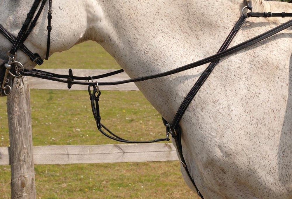 Rhinegold Elegance Leather Fancy Stitched Breastplate