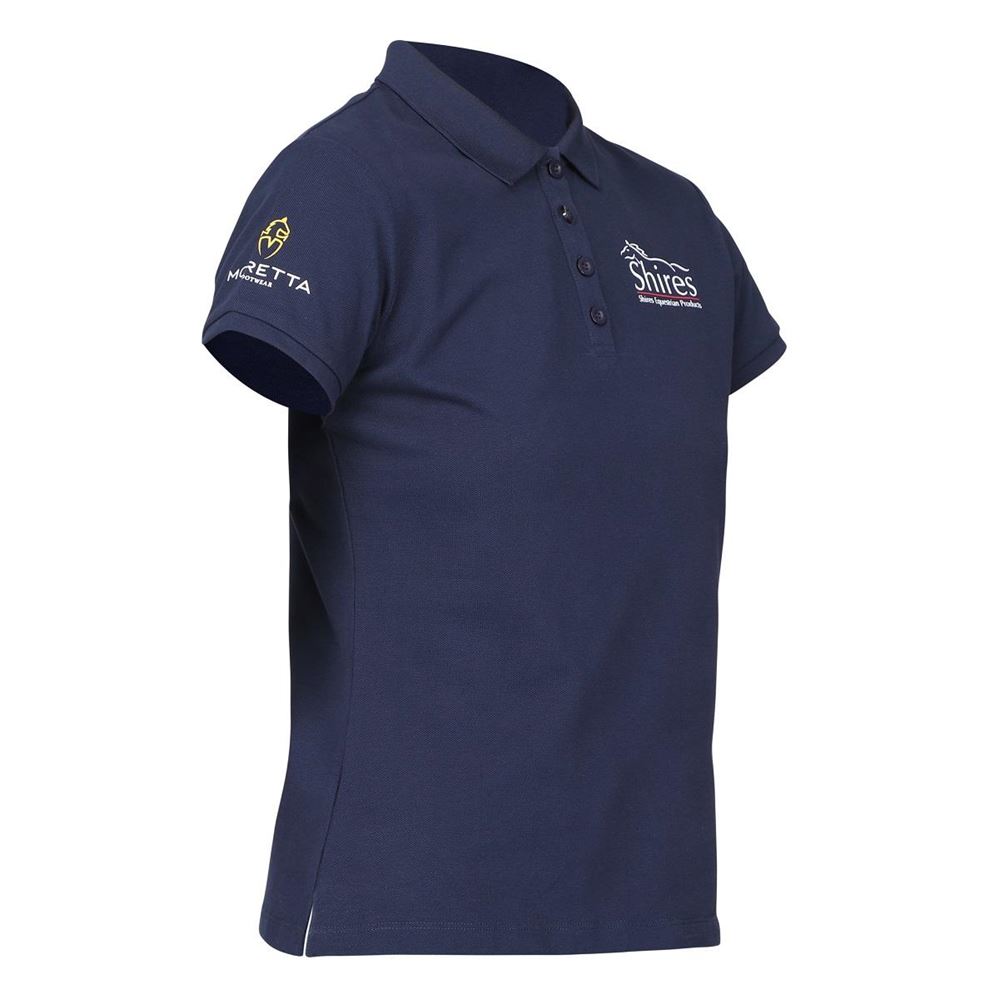Shires Aubrion Branded Polo Shirt (Navy)