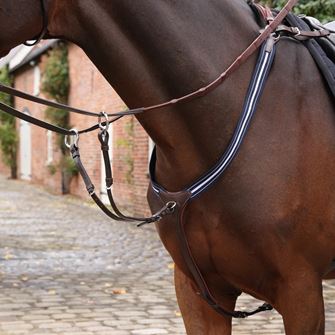 Shires Velociti LUSSO Opus Elastic Breastplate (Havana)
