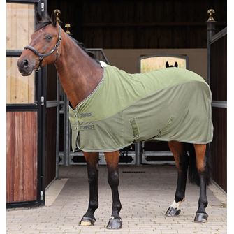 Shires Tempest Original Fleece/Mesh Cooler (Khaki)