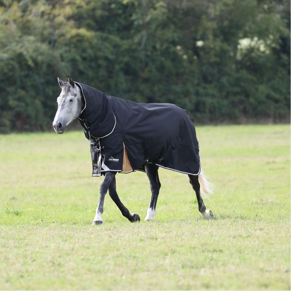 Shires Highlander Plus 200 Combo Turnout Rug (Black)