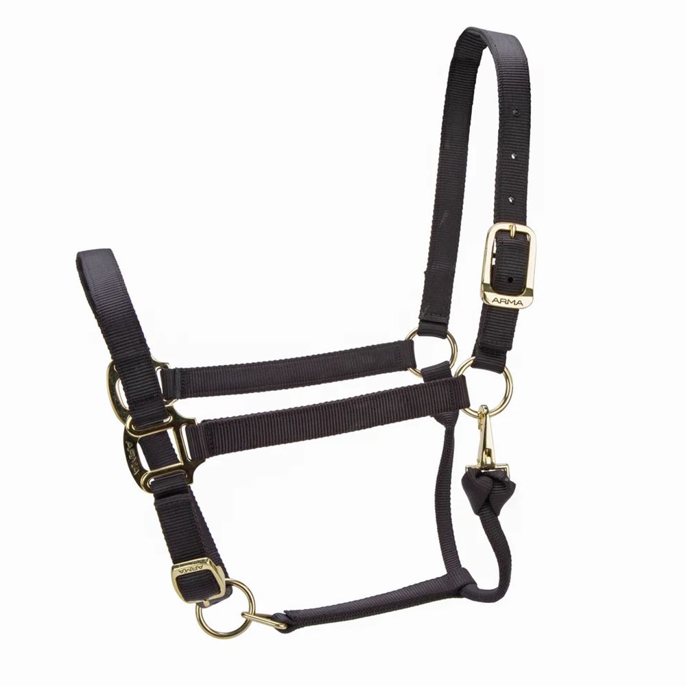 Shires ARMA Premium Adjustable Headcollar (Black)