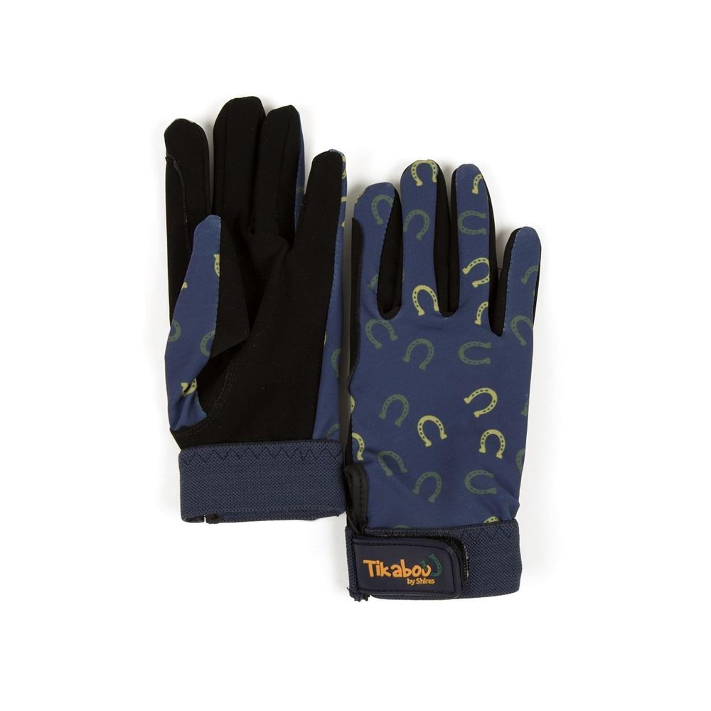 Shires Tikaboo Riding Gloves - Child (Horseshoe)