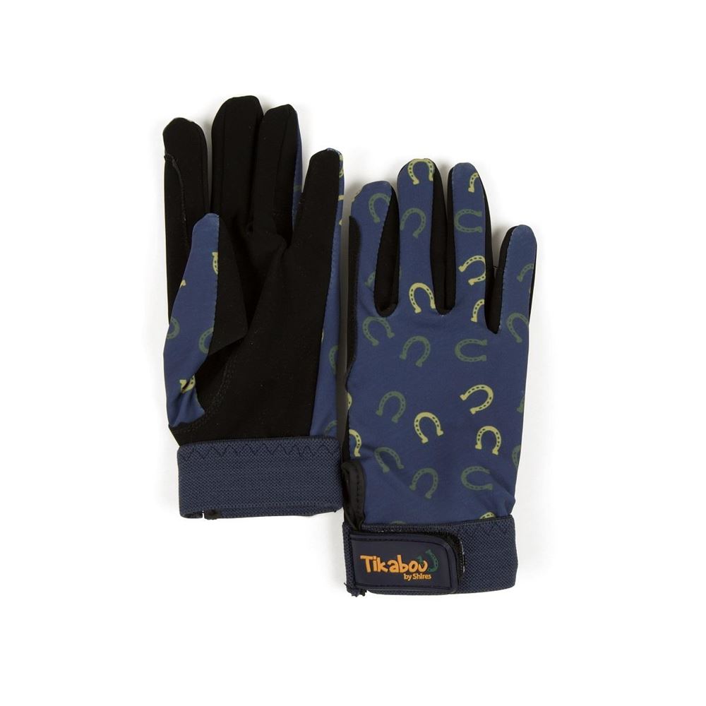 Shires Tikaboo Riding Gloves - Child (Horseshoe)