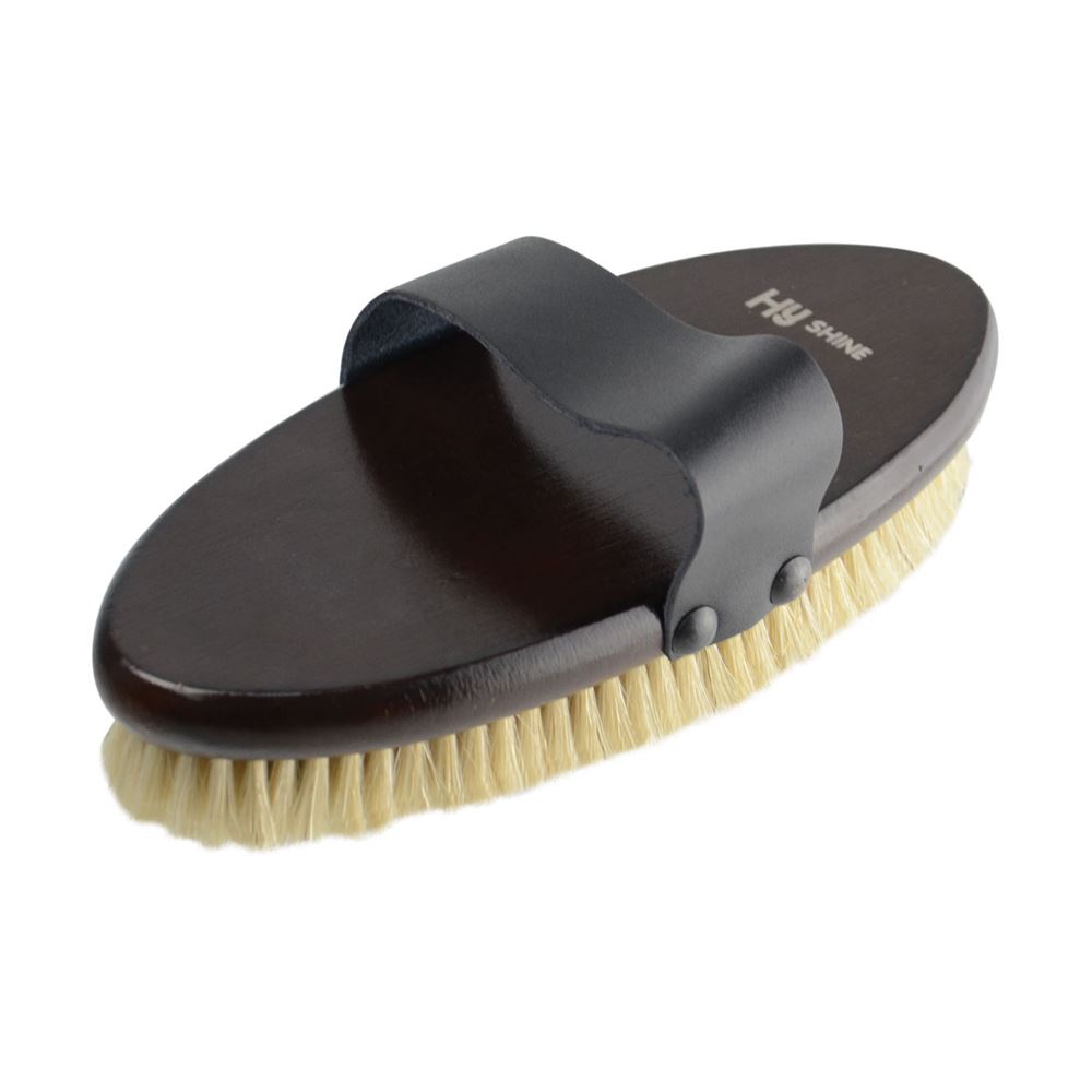 HySHINE Deluxe Body Brush with Pig Bristles