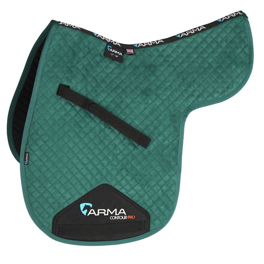 Shires ARMA Suede Numnah (Green)