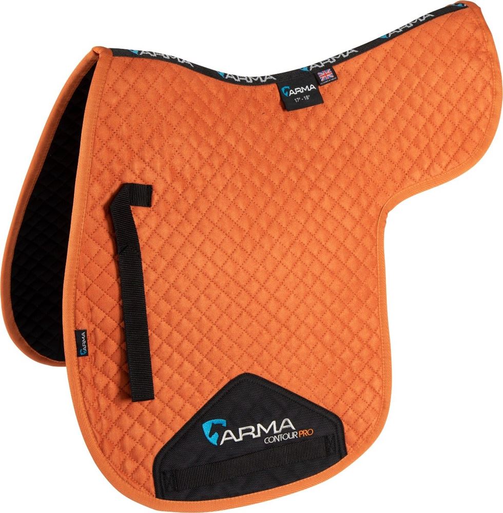 Shires ARMA Suede Numnah (Burnt Orange)