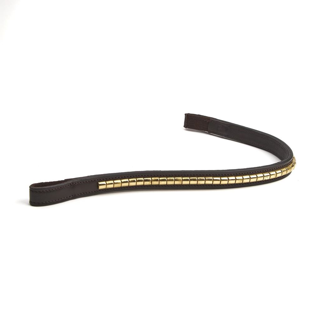 Shires Velociti Rapida Clincher Browband (Havana/Brass)