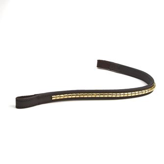 Shires Velociti Rapida Clincher Browband (Havana/Brass)