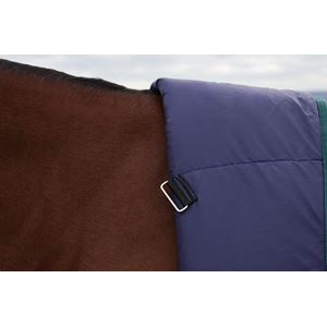 Weatherbeeta Comfitec Plus Dynamic Turnout High Neck - 100g (Navy/Forest Green)