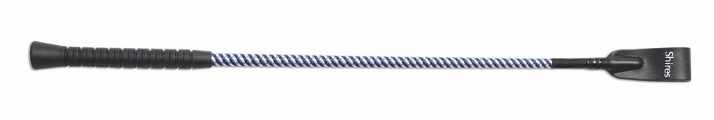 Shires Rubber Grip Whip (Navy/White)