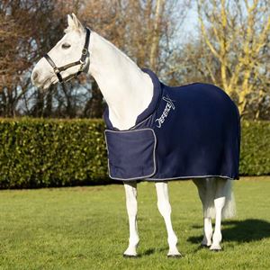 Hy Equestrian DefenceX Shield Royal Elite Fleece Rug (Navy)