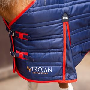 Gallop Trojan 200g Stable Rug (Navy/Red Bindings)