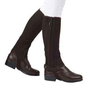 Dublin Easy-Care Adults Half Chaps (Brown)