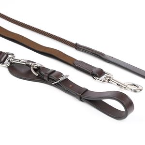 *barcodes* Shires Velociti Gara Elasticated Draw Reins (Havana)