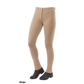 Dublin Supa-Fit Zip Up Knee Patch Jodhpurs (Beige)