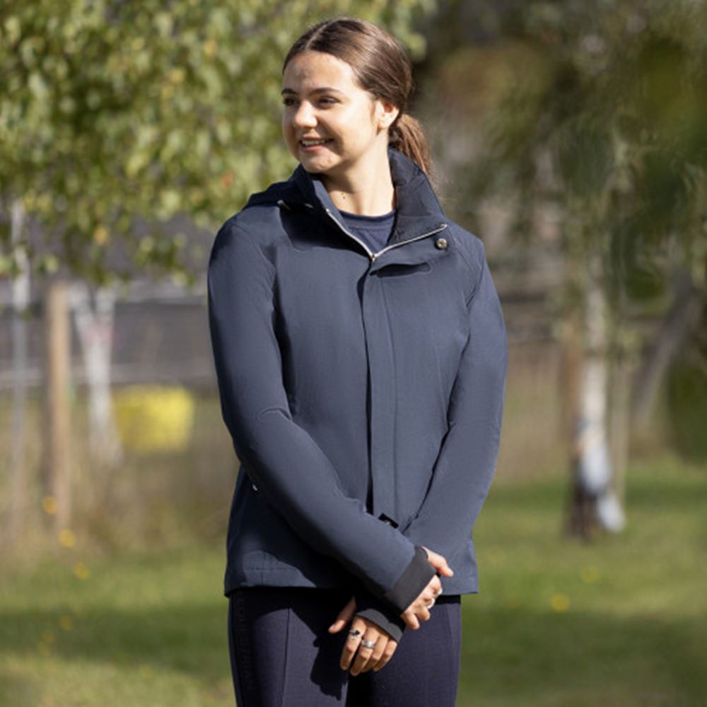 Hy Equestrian Elevate Lightweight Waterproof Jacket (Navy)
