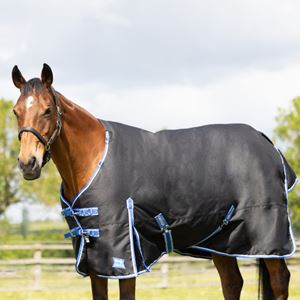 Hy Equestrian StormX Empra Extra 200g Turnout Rug with Detachable Neck (Black)