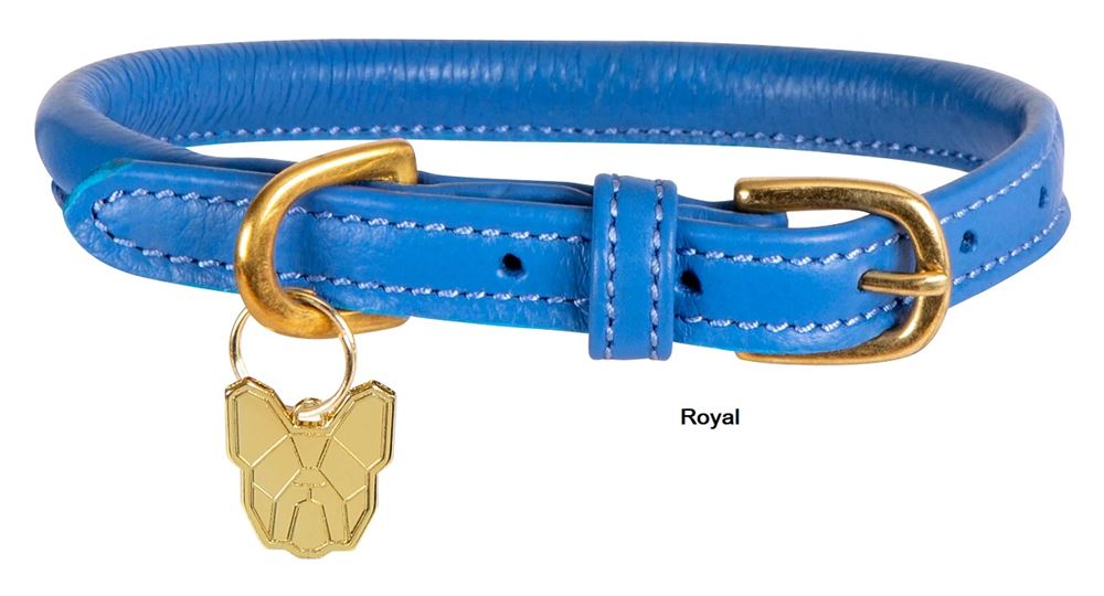 Shires Digby & Fox Rolled Leather Dog Collar (XXXS - XXS)
