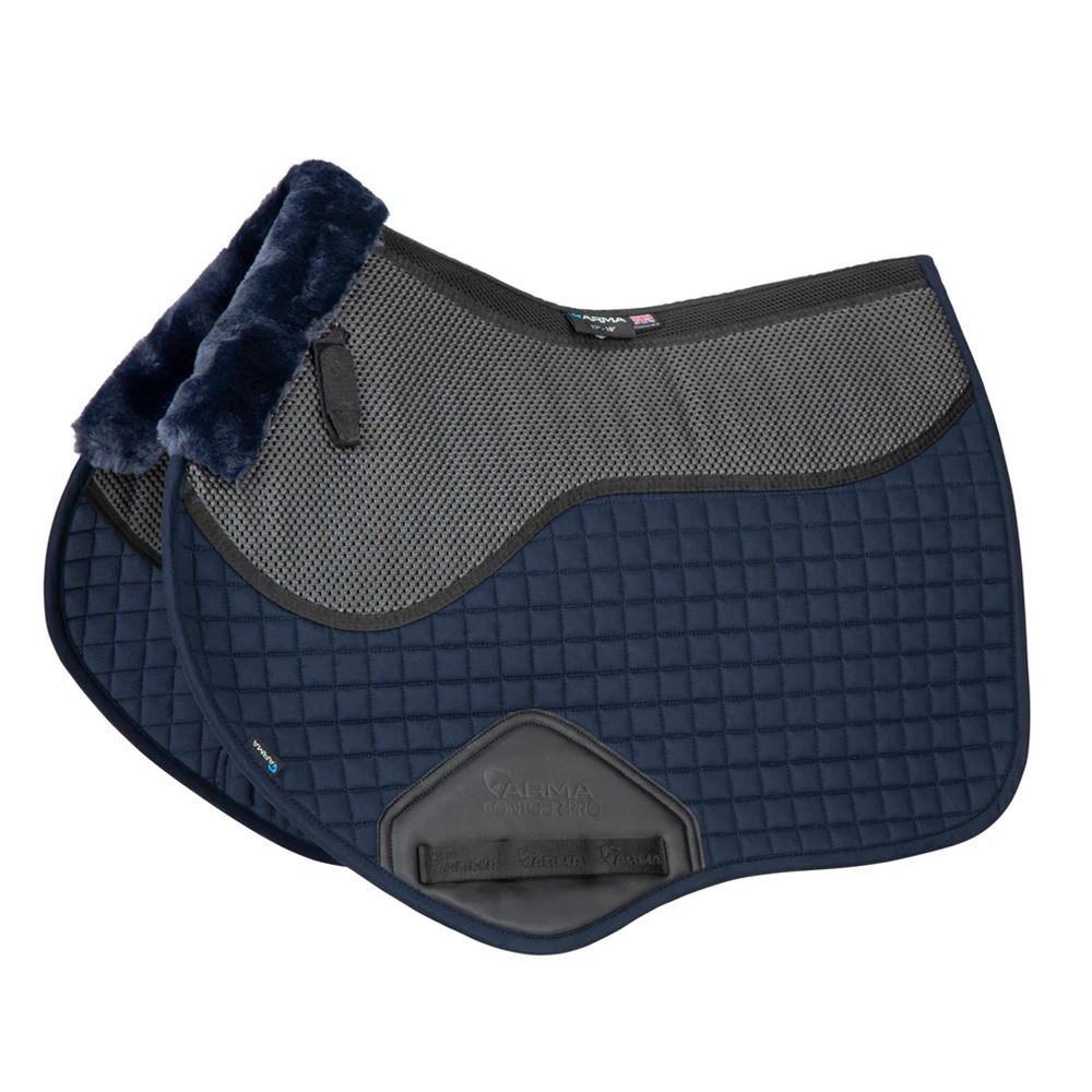 Shires ARMA Soft Grip Jump Saddlecloth (Navy)
