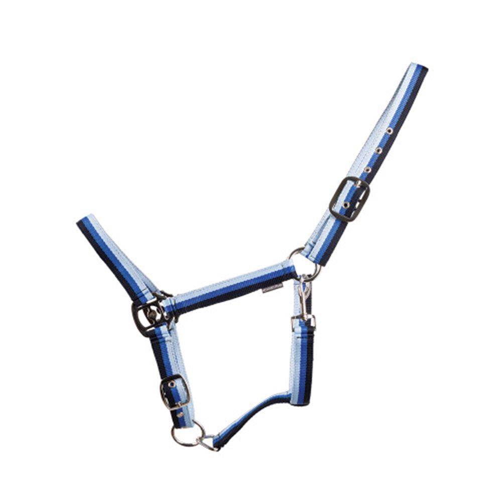 Hy Equestrian Trinity Head Collar (Navy/Blue/Light Blue)