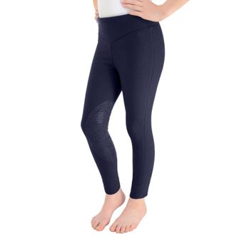 Hy Equestrian Blizzard Children's Softshell Riding Tights (Navy)
