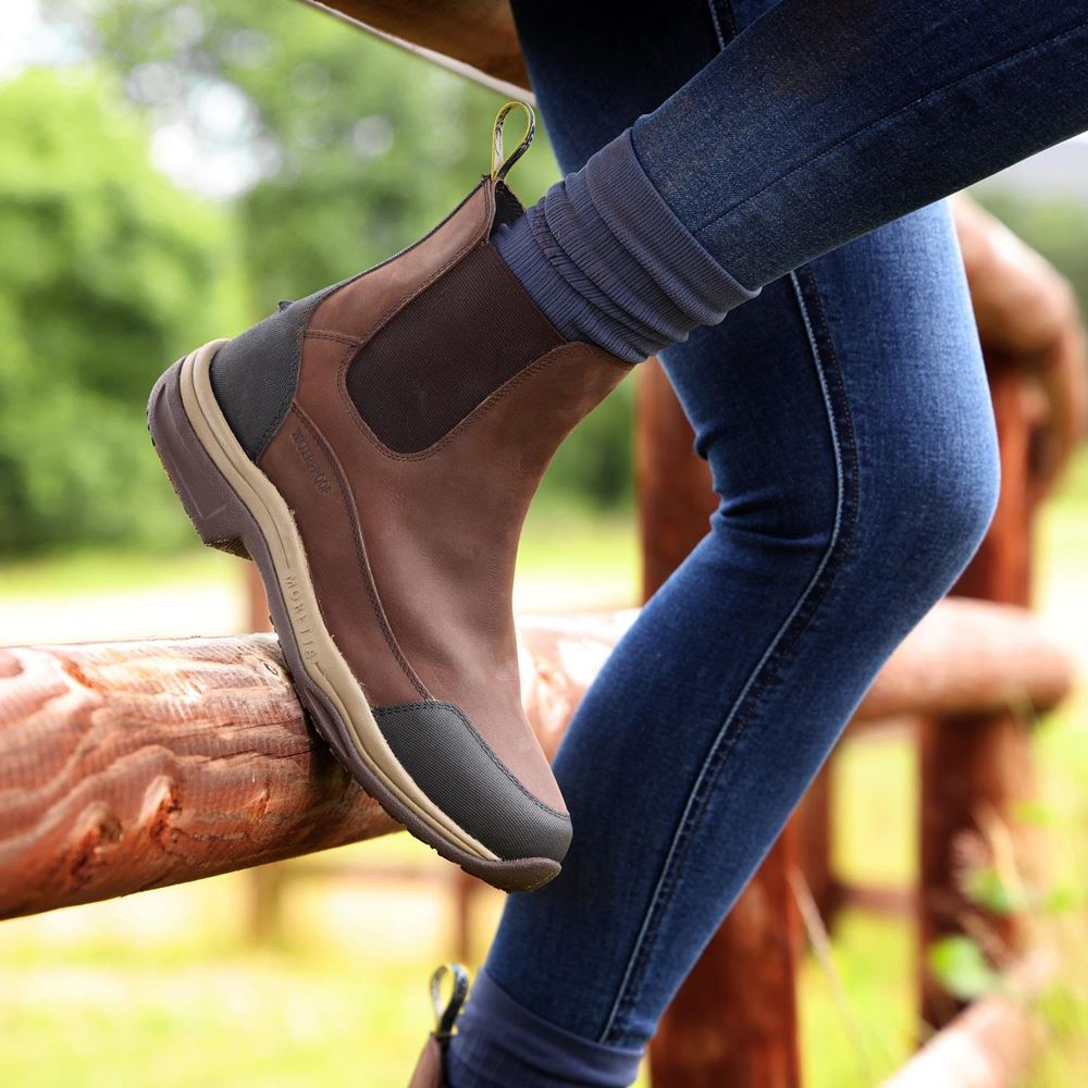 Shires Moretta Genoa XGrip Jodhpur Boots (Brown)