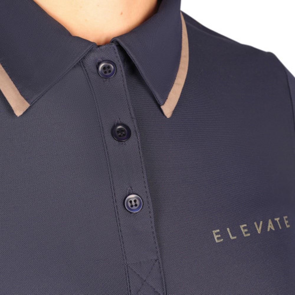Hy Equestrian Elevate Allure Polo (Navy/Fossil)