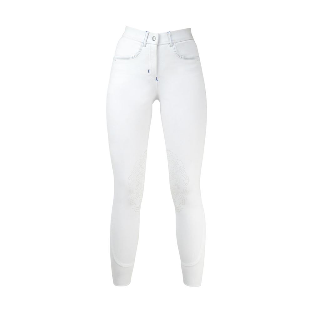 HyPERFORMANCE Olympian Ladies Breeches (White/Royal Blue)