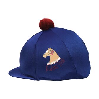 Riding Star Collection Hat Cover by Little Rider (Navy/Burgundy)