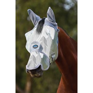 Weatherbeeta Comfitec Hexi Shield Fly Mask with Ears & Nose (Silver)