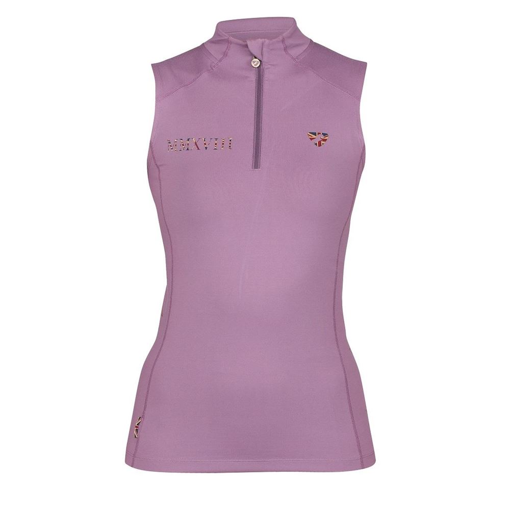 Shires Aubrion Team Sleeveless Base Layer (Mauve)