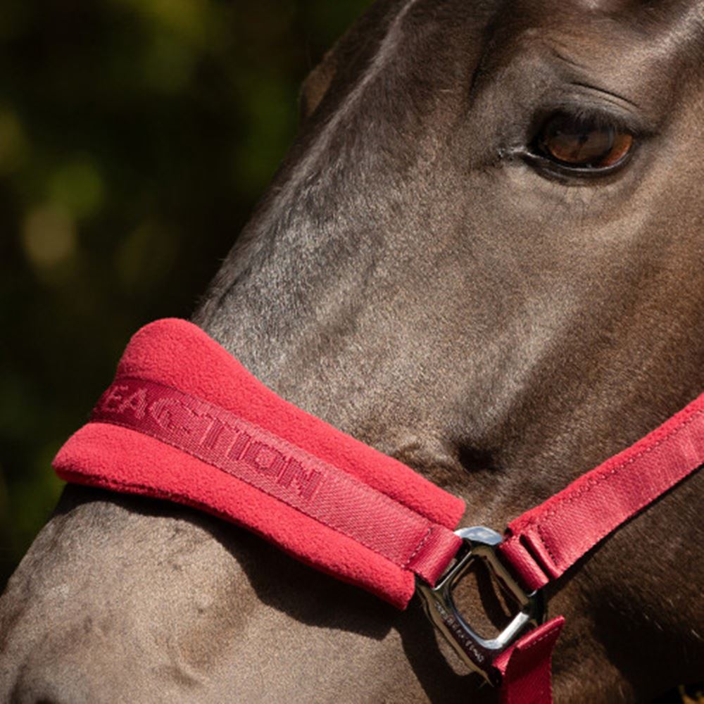 ProReaction Dura Fleece Head Collar by Hy Equestrian (Burgundy)