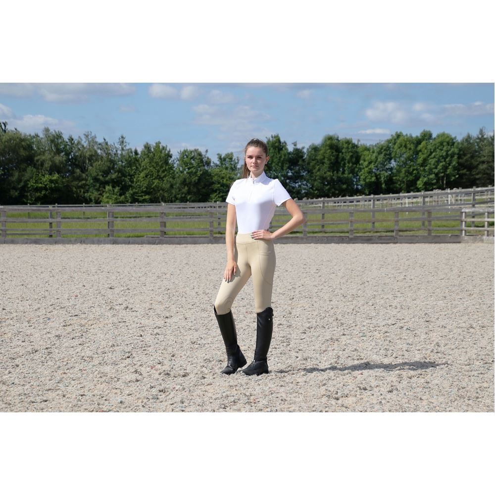 Hy Equestrian Selah Competition Riding Tights (Beige)